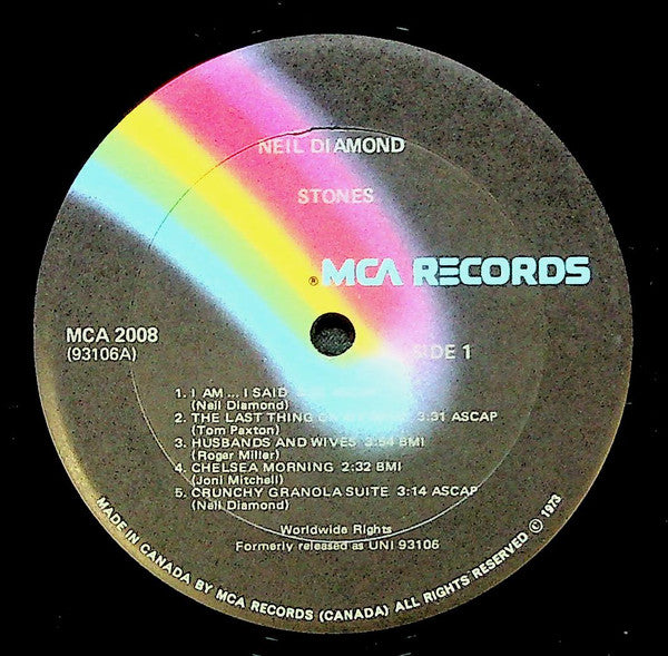 Neil Diamond : Stones (LP, Album, RE)