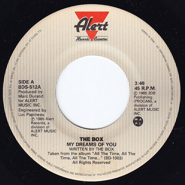 The Box (4) : My Dreams Of You (7", Single)