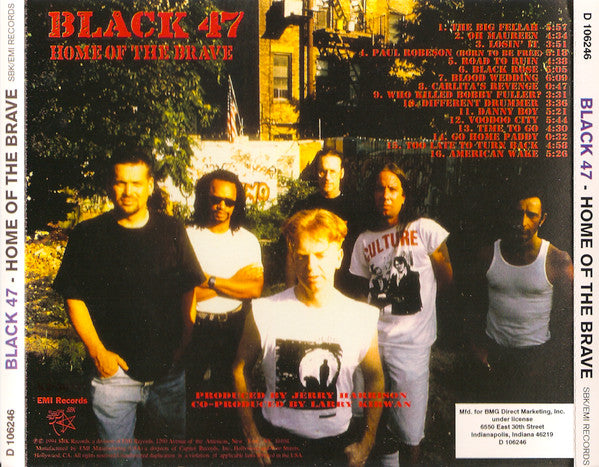 Black 47 : Home Of The Brave (CD, Album, Club)
