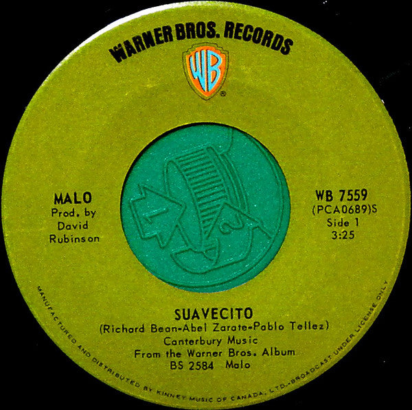 Malo (2) : Suavecito / Nena (7", Single)