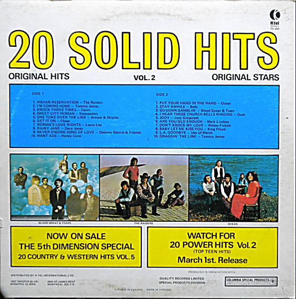 Various : 20 Solid Hits Volume II (LP, Comp)