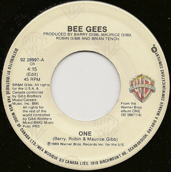Bee Gees : One (7")