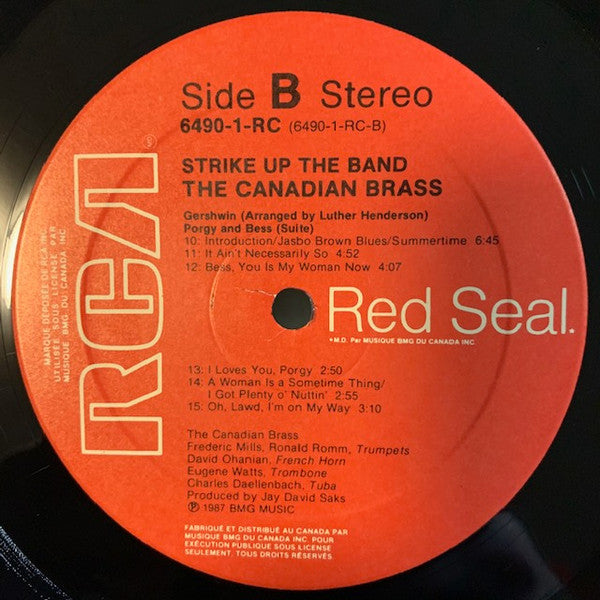 The Canadian Brass : Strike Up The Band (The Canadian Brass Plays George Gershwin) (LP)