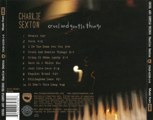 Charlie Sexton : Cruel And Gentle Things (CD, Album)