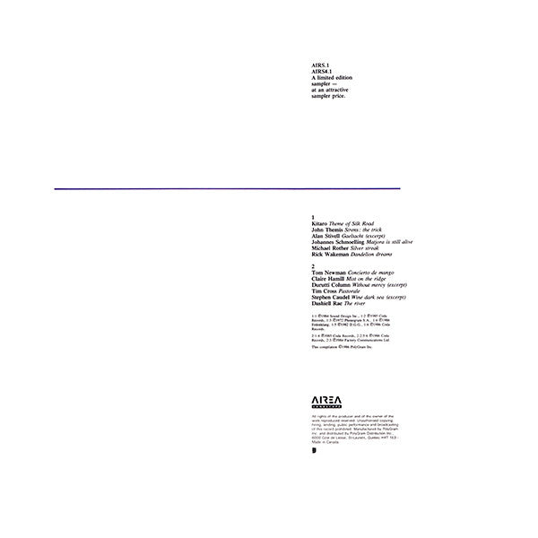 Various : A New Age In Music (LP, Comp, Ltd, Smplr)