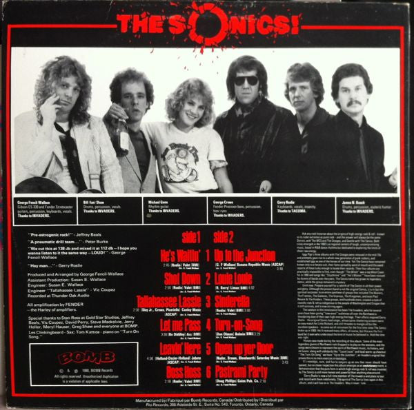 The Sonics : Sinderella (LP, Album)