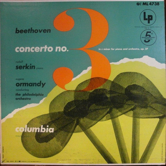 Ludwig Van Beethoven, Rudolf Serkin, Eugene Ormandy Conducts The Philadelphia Orchestra : Concerto No 3 In C Minor For Piano And Orchestra (LP)