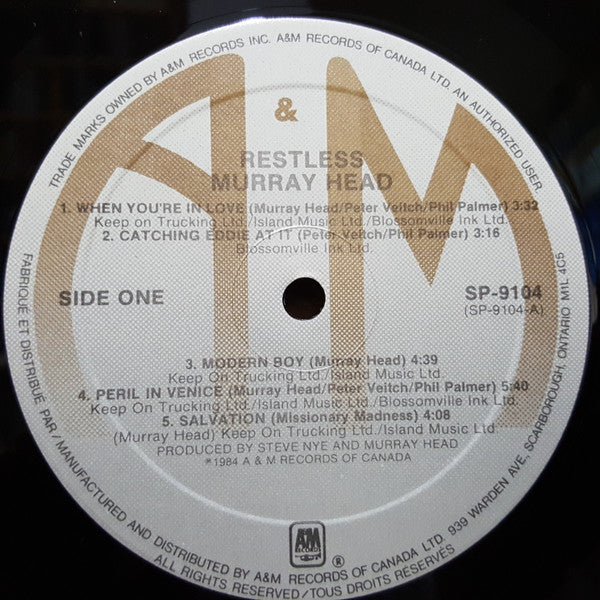 Murray Head : Restless (LP, Album)