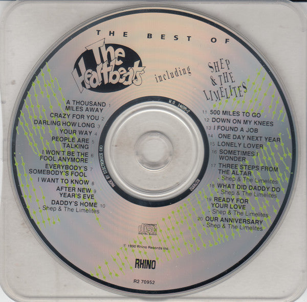 The Heartbeats Including Shep & The Limelites : The Best Of (CD, Comp, RE)