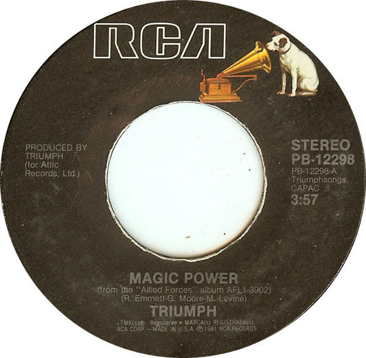 Triumph (2) : Magic Power (7", Single, Mon)