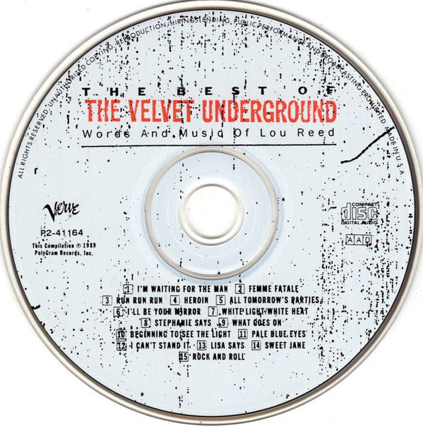 The Velvet Underground : The Best Of The Velvet Underground (Words And Music Of Lou Reed) (CD, Comp, Club)