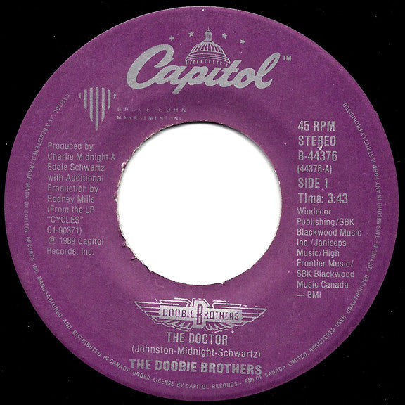 The Doobie Brothers : The Doctor (7")