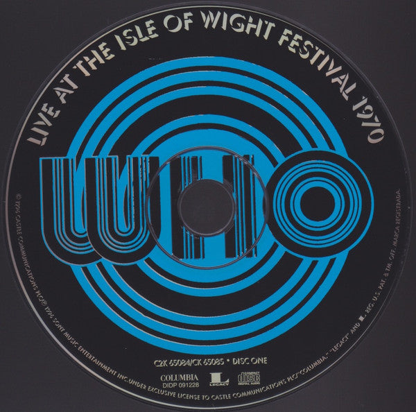 The Who : Live At The Isle Of Wight Festival 1970 (2xCD, Album, Club)
