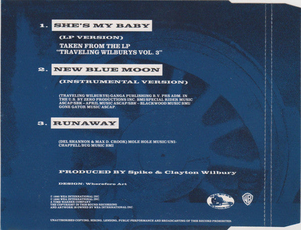 Traveling Wilburys : She's My Baby (CD, Single)