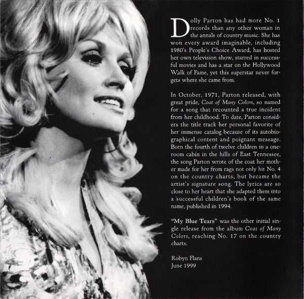 Dolly Parton : Coat Of Many Colors (CD, Album, RE, RP)
