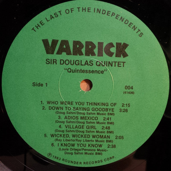 Sir Douglas Quintet : Quintessence (LP)