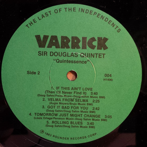 Sir Douglas Quintet : Quintessence (LP)