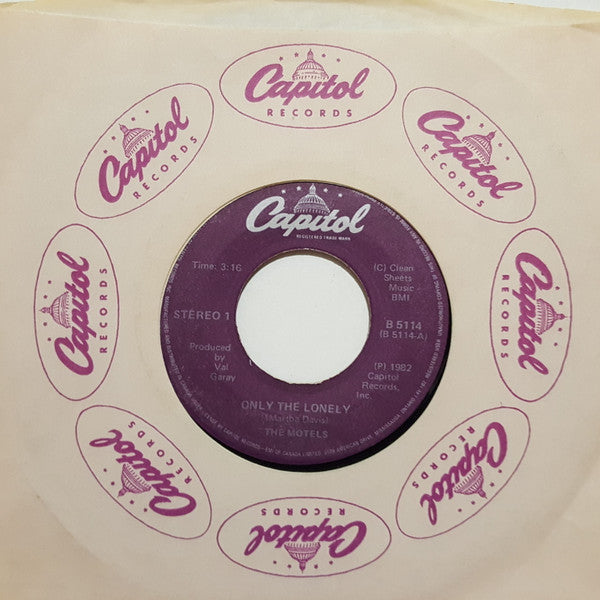 The Motels : Only The Lonely (7", Single)