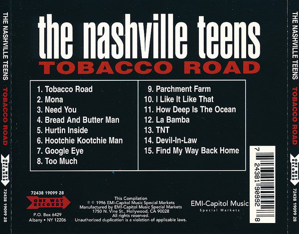 The Nashville Teens : Tobacco Road (CD, Album, RE)