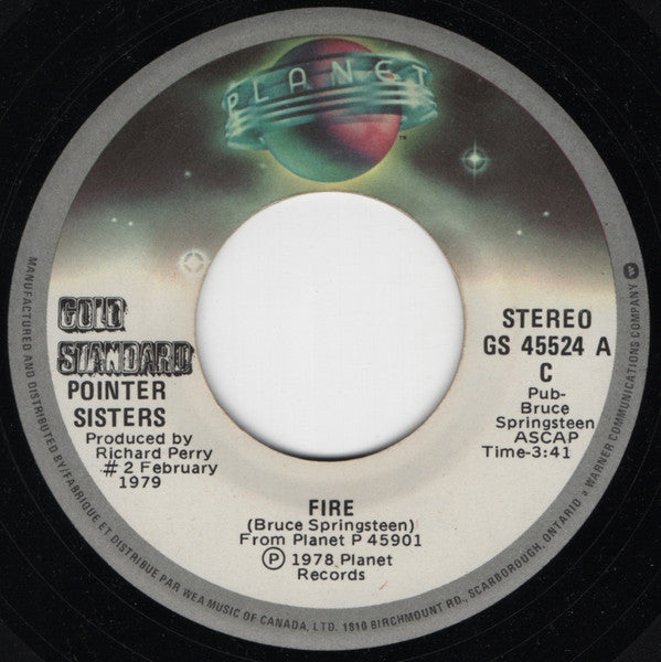Pointer Sisters : Fire / He's So Shy (7")
