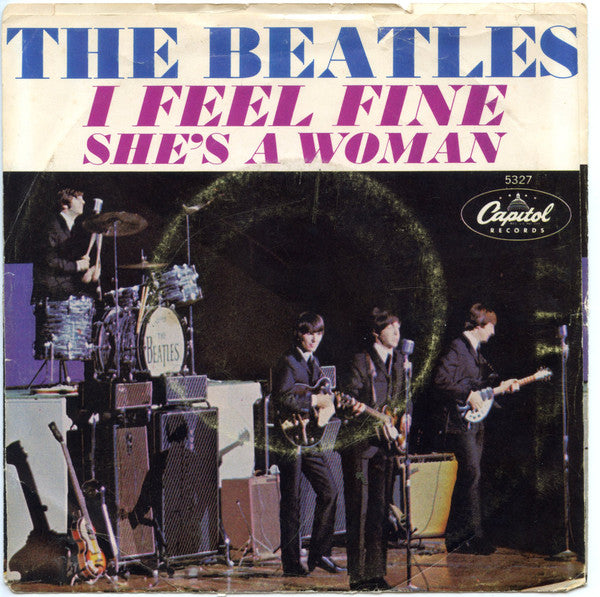 The Beatles : I Feel Fine (7", Single)