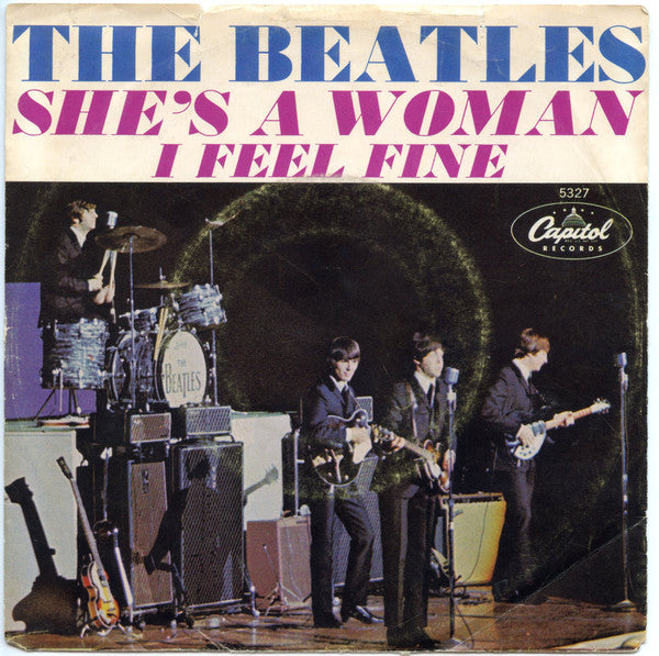 The Beatles : I Feel Fine (7", Single)