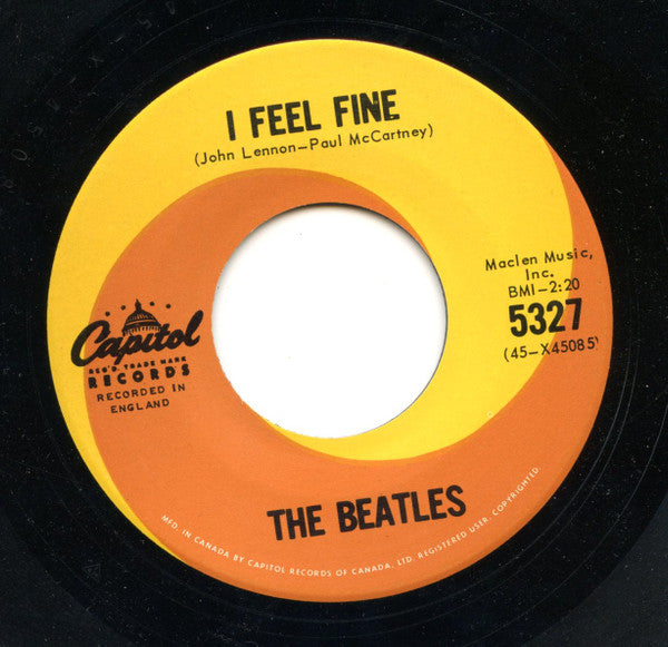 The Beatles : I Feel Fine (7", Single)