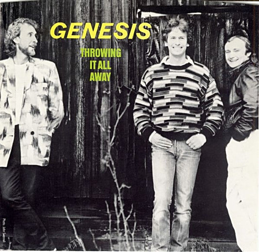 Genesis : Throwing It All Away (7", Single, CBS)