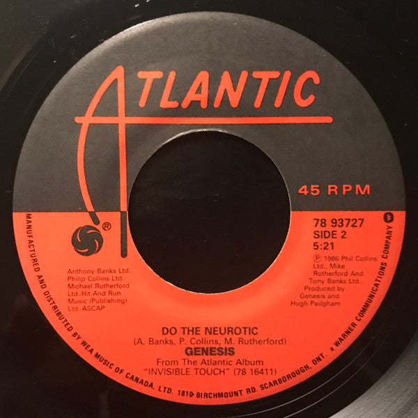 Genesis : Throwing It All Away (7", Single, CBS)