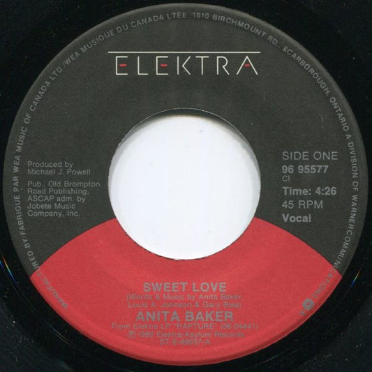 Anita Baker : Sweet Love (7", Single)