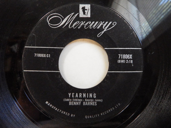 Benny Barnes : Yearning / Go On,Go On (7", Single)