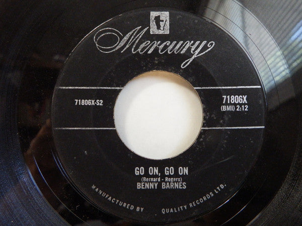 Benny Barnes : Yearning / Go On,Go On (7", Single)