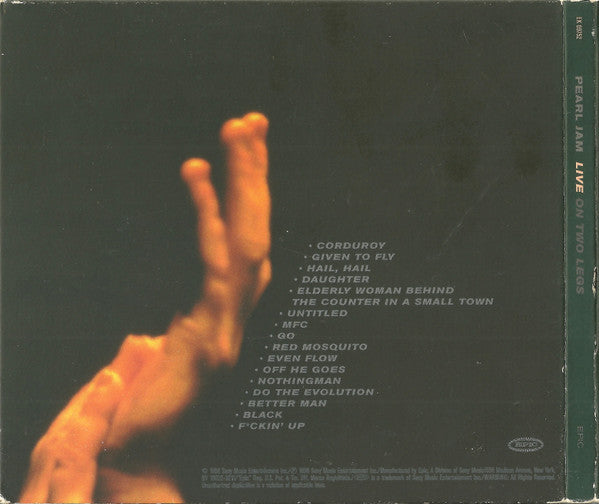 Pearl Jam : Live On Two Legs (CD, Album, Dig)