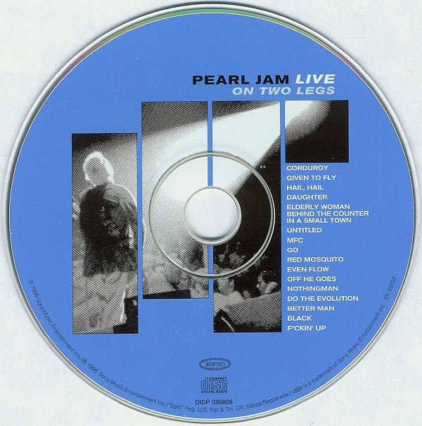 Pearl Jam : Live On Two Legs (CD, Album, Dig)