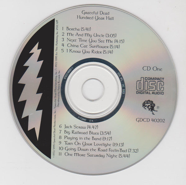 Grateful Dead* : Hundred Year Hall (2xCD, Album, DIS)
