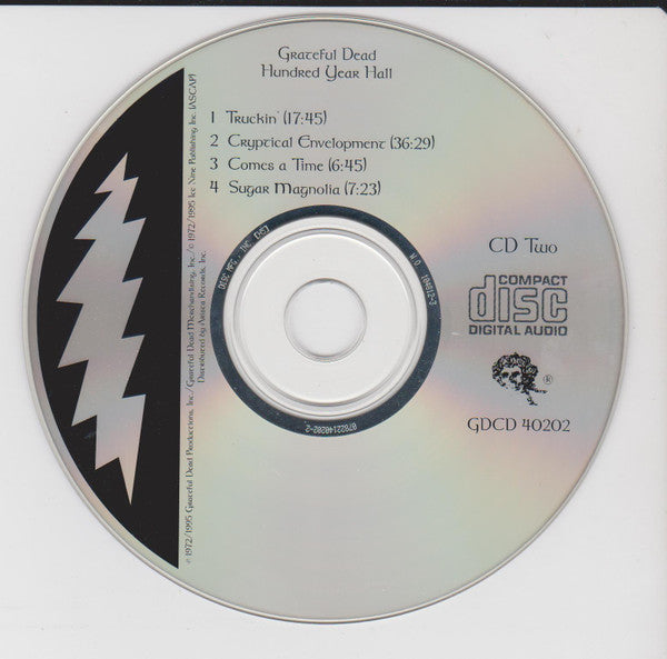 Grateful Dead* : Hundred Year Hall (2xCD, Album, DIS)