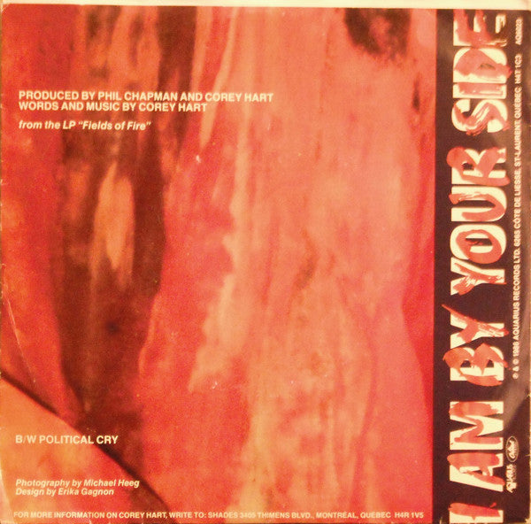 Corey Hart : I Am By Your Side (7", Single)