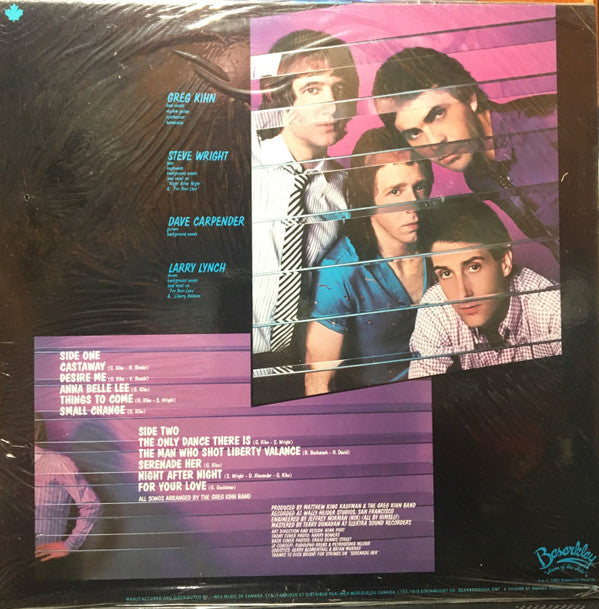 Greg Kihn Band : Glass House Rock (LP, Album)