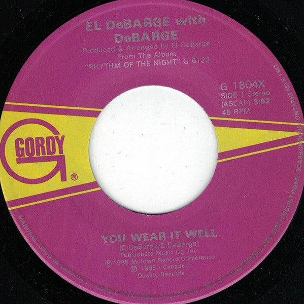El DeBarge With DeBarge : You Wear It Well (7")