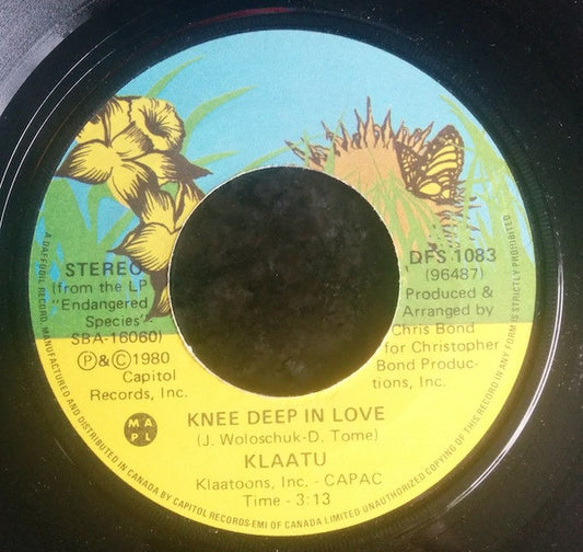 Klaatu : Knee Deep In Love (7", Single)