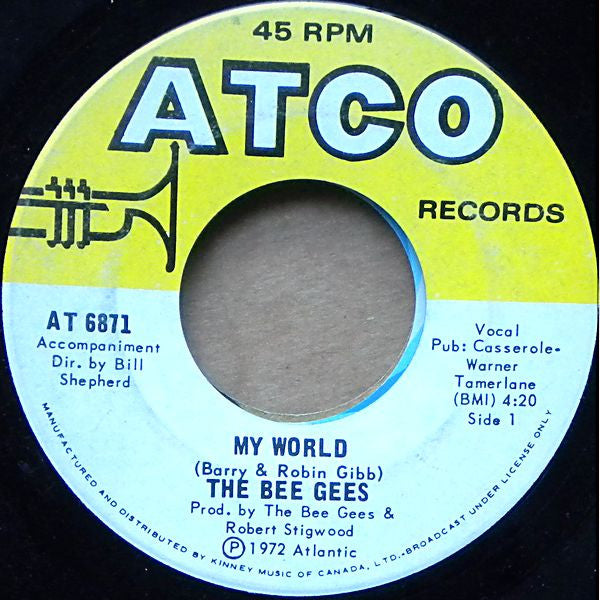 The Bee Gees* : My World (7", Single)