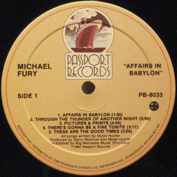 Michael Fury (2) : Affairs In Babylon (LP, Album)