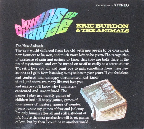 Eric Burdon & The Animals : Winds Of Change (CD, Album, RE, Dig)