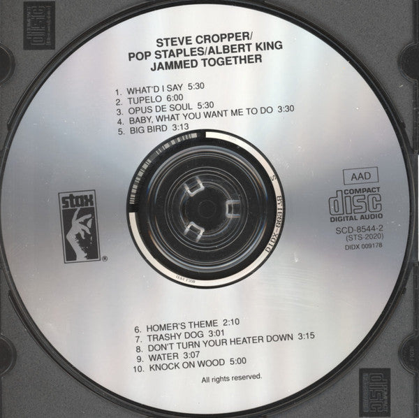 Albert King, Steve Cropper, Pop Staples* : Jammed Together (CD, Album, RM)