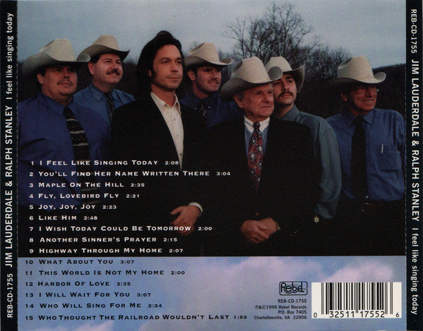 Jim Lauderdale & Ralph Stanley And The Clinch Mountain Boys : I Feel Like Singing Today (CD, Album)