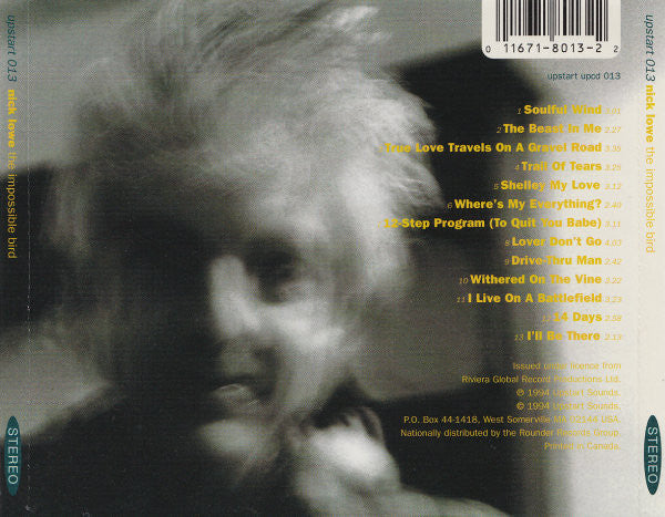 Nick Lowe : The Impossible Bird (CD, Album, Dis)