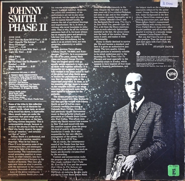 Johnny Smith : Phase II (LP, Album)