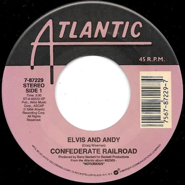 Confederate Railroad : Elvis And Andy (7", Single)