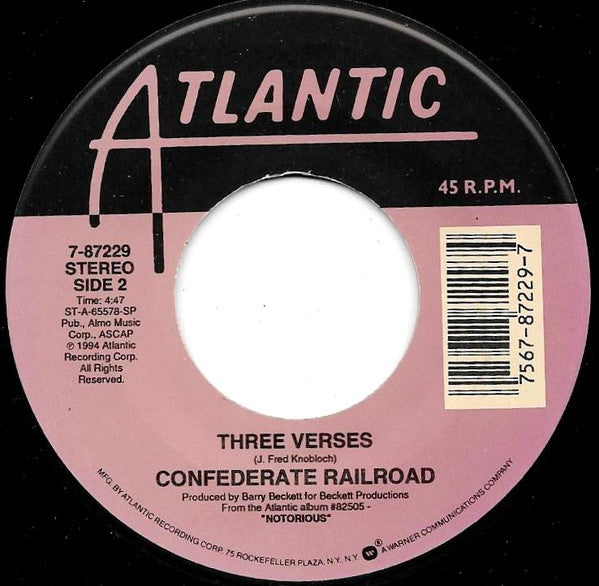 Confederate Railroad : Elvis And Andy (7", Single)