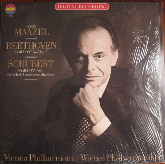 Lorin Maazel, Ludwig van Beethoven, Franz Schubert, Wiener Philharmoniker : Symphony No. 5, Op. 67 / Symphony No. 8 Unfinished (LP, Album, Club, Car)